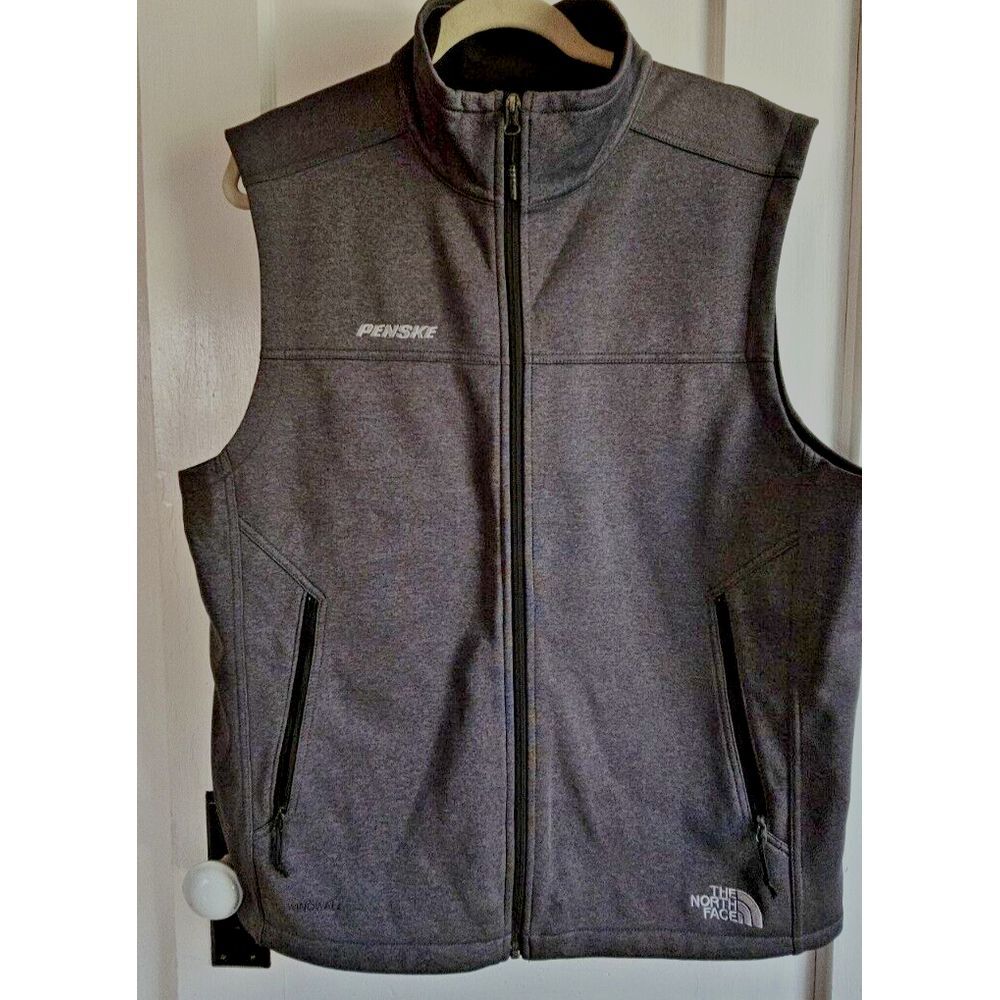 North Face Ridgeline shell vest windwall full zip vest Men Sz L charcoal grey